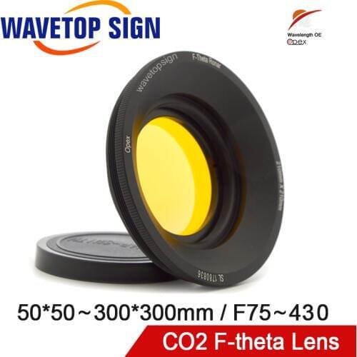 OPEX CO2 F-theta Scan Lens Field Lens 10.6um 10600nm 50x50~300x300 FL75-430mm for YAG Optical CO2 Laser Marking Machine Parts