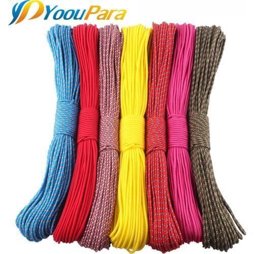 33 Colors Paracord 3mm 100 meters Rope 1 Strand Parakord cord Outdoor Survival Equipment Clothesline DIY Bracelet