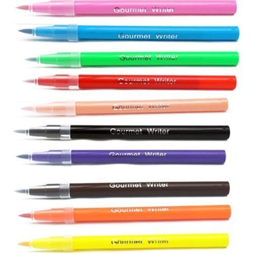 Edible Pigment Pen Brush Food Color Pen Drawing Biscuits Cake Decorating Tool Cake Diy Baking Cake Painting Hook Coloring