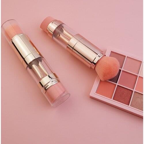 Portable Makeup Brush Five in One Makeup Brush Multifunctional Eyebrow Brush Lip Brush Eye Shadow Powder Puff Blush Brush