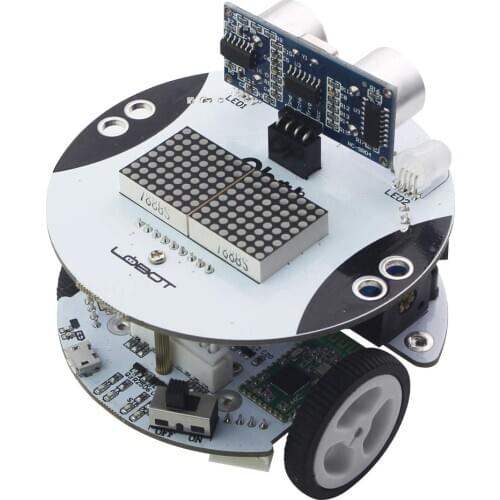 Programmable Smart Robot Car Kit for Arduinoo STEM Toy Scratch 3.0 with Ultrasonic Sensor, Line Tracking Sensor, Bluetooth IR