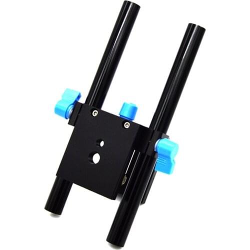 Rails System Support Base Stand 15mm Rail Rod Support System Base Plate Mount With Quick Release Plate For DSLR Follow Focus Rig