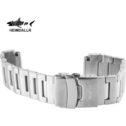 Heimdallr Watchband Solid 20mm Width Stainless Steel Watch Bracelet Suitable For Sea Monster Diver Watch