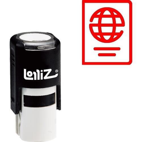 LolliZ Passport Self-Inking Rubber Stamp - Modern Symbol Series