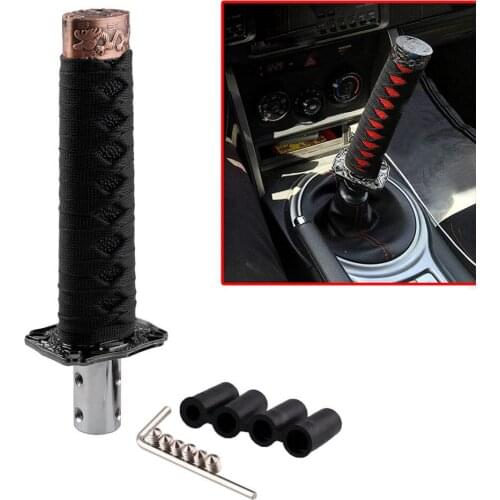 Samurai Sword Gear Shifter Katana Shift Knob Universal Fit for Manual Cars Most Automatic Cars with 4 Adapters