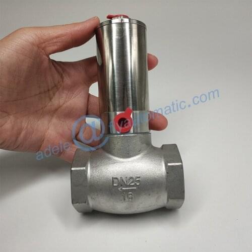 SCV025 DN25 SS316 Tube Valve Pneuamtic Actuator Liquid Control Valve