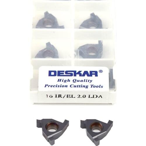 16IR.EL 0.7 0.8 0.9 1.0 1.1 1.2 1.4 1.5 1.5 1.6 1.7 1.8 LDA Carbide Grooving Inserts CNC Lathe Tool, For Steel Stainless Steel