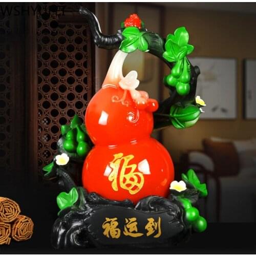 New Style Resin Gourd Decorations Auspicious Gifts Living Room Study Office Desktop Decorations Shop Christmas present