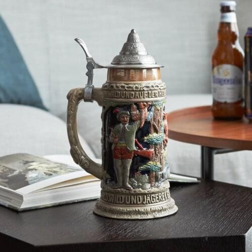 High Quality New Beer Cups Retro Creative Ceramic Large Beer Mark Cups