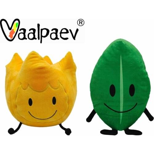 Green Leaves Plush Stuffed Soft Toys Tree Leaf Dolls Pillow Flower Plushie Peluche Kawaii Cute Plants For Boys Girls Home Car