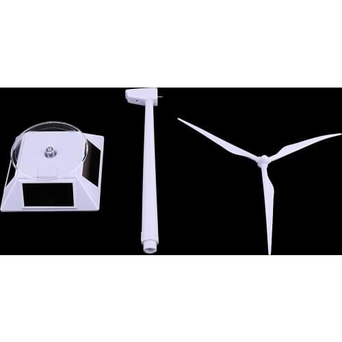1 Set Plastic Solar Powered Windmill Toys Windmill Turbine Model for Kids Science Educational Toys Gift