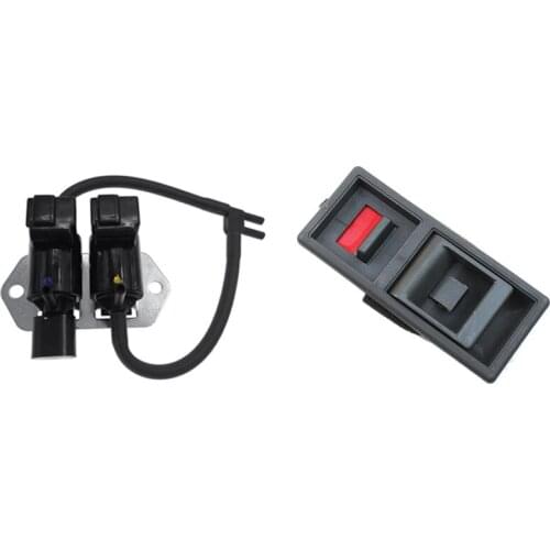 1 Pcs Freewheel Clutch Control Solenoid Valve & 1 Pcs Car Rear Back Tailgate Interior Door Handle