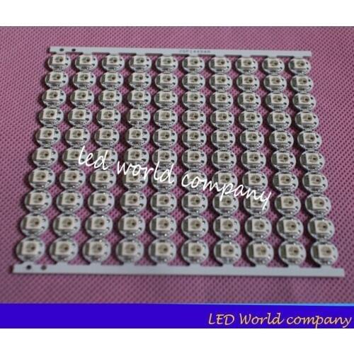 10pcs x mini board (10mm*3mm) WS2812B Heatsink 5V WS2812 built-in RGB led pixel nodes Addressable led module