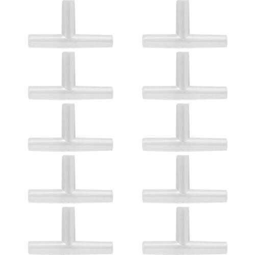 10Pcs Aquarium 3 Way T Connector Tubing Air Valves for Fish Tank Oxygen Pump