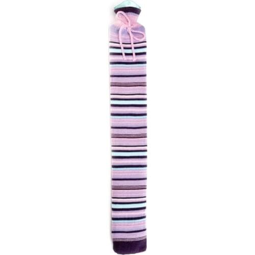 2000ml Plush Cover Hot Water Bottle Long Strip Shape Anti-scald Hot-water Bag