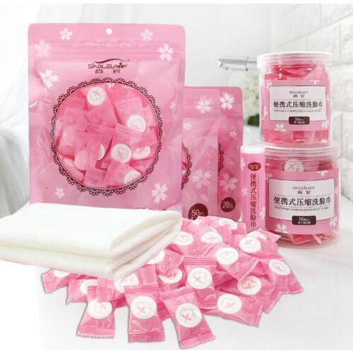 30/50/100Pcs Travel Dry Compressed Coin Disposable Face Towel Baby Wipes Tablet Travel Tissue Portable