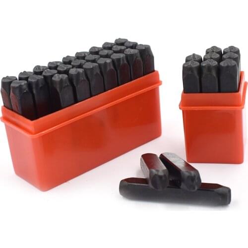 8mm New Stamps Letters Alphabet Numbers Punch Set Wood Leather Steel Punch Tool Leather Craft Stamp Durable Quality