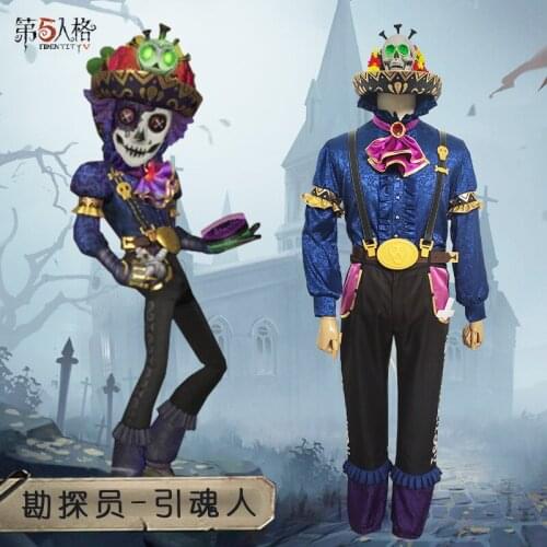Anime Game Identity V Prospector Guided People Daily Outfit Party Uniform Cosplay Costume Halloween Men Free Shipping 2020 New