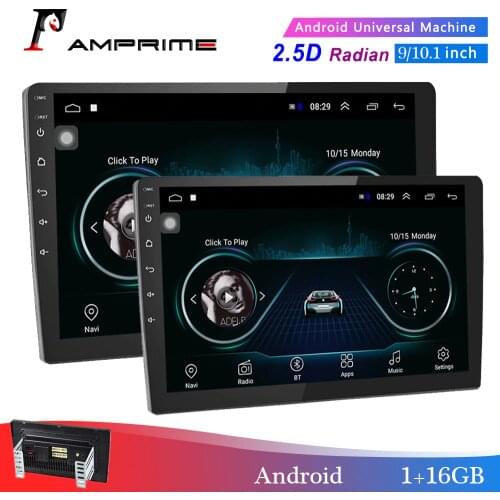 AMPrime 2din Car Radio 9/10" Android Car Multimedia Player GPS Wifi Autoradio Bluetooth FM Mirrorlink Tape Recorder With Camera