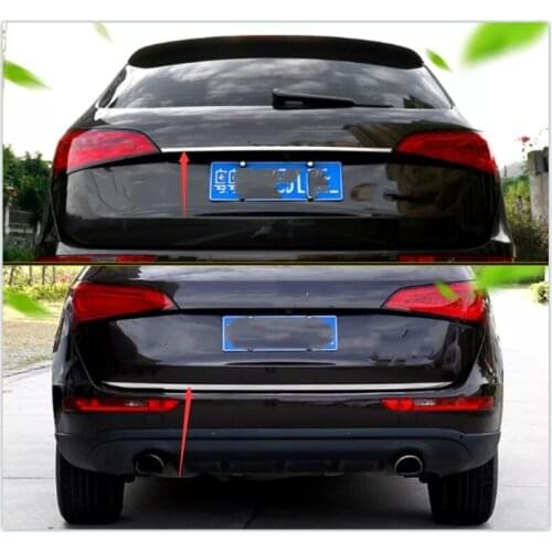 Car Styling For Audi Q5 2009 2010 2011 2012 2013 2014 2015 2016 Exterior High Quality Stainless Steel Rear Trunk Steamer Lid Co