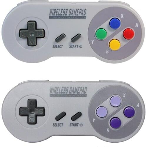 Wireless Gamepads 2.4GHZ Joypad Joystick Controller for SNES Super Nintendo Classic MINI Console Remote Accessories Gamepads