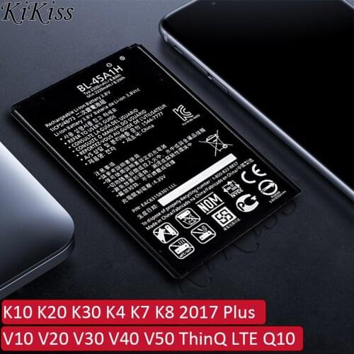 BL-45A1H Battery For LG K10 K20 K30 K4 K7 K8 2017 Plus/V10 V20 V30 V40 V50 ThinQ LTE K425 K428 MS428 K430DSF K430 F670 Q10 K420N