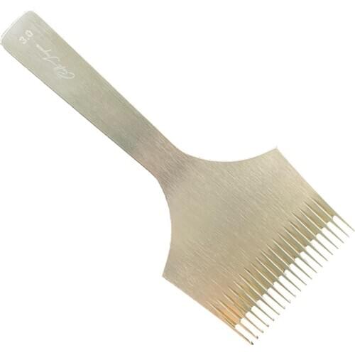 20 teeth Leather Hole Punch sewing six-edge Law cut chopping method chopping stainless steel DIY leather tools