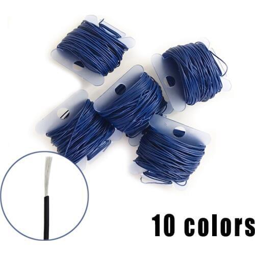 UL1571 32AWG electronic wire tinned copper wire environmentally friendly pvc circuit board connecting wire 10colors 10 meters