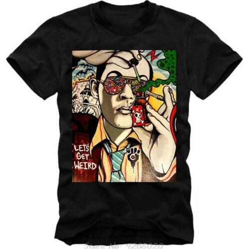 T Shirt Fear and Loathing In Las Vegas Lsd Dmt Gbl Xtc for Men TShirt Fashion Printed Pure Cotton Cosplay T-Shirts harajuku