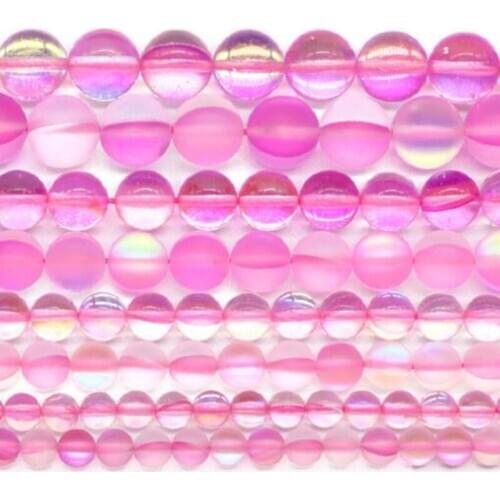 Wholesale Round Colorful Crystal Quartzs Semi precious Stone Beads Jewelry Making DIY Bracelet Necklace 6/8/10/12mm Strand 15