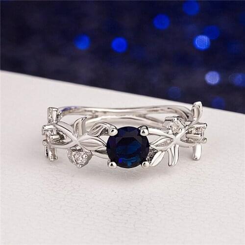 Best Selling Jewelry European and American Popular Olive Leaf Multicolor Inlaid Zircon Female Ring Whole Sale Jewelry