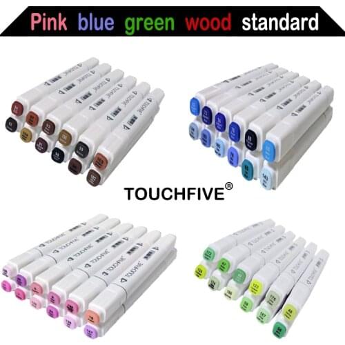 Sketch Art Marker Twin Tip Manga Animation Design Art Supplies for Painting Illustration 12/24/30 Colors TouchFive Art Marker