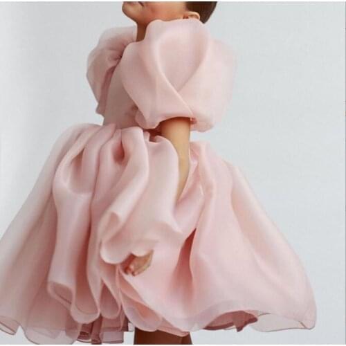 2020 Korean style girls dress fashion backless cotton summer girls dresses 4-10 years F308