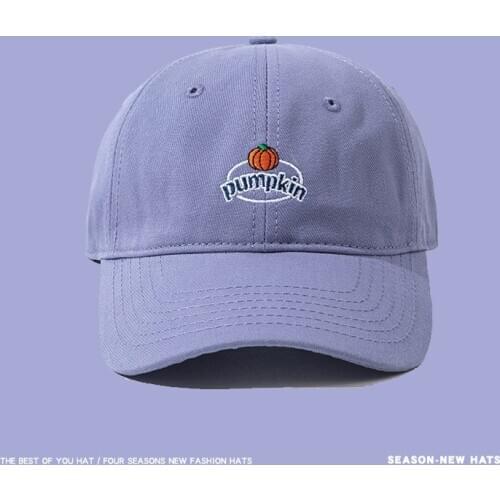 MueRaa Korean Style Women Men Visors Baseball Caps Fashion Snapback Adjustable Unisex Spring Summer Pumpkin Sport Sun Hats Caps