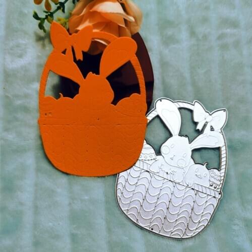 Easter, flower basket Metal Cutting Dies for DIY Scrapbooking Album Paper Cards Decorative Crafts Embossing Die Cuts