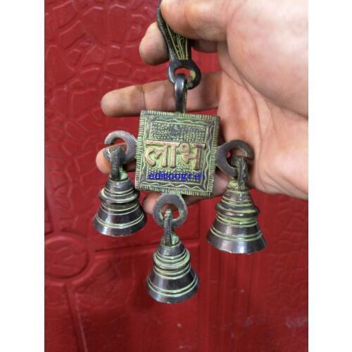 Rare Old Qing Dynasty Tibet bronze bell , bell family,FENG SHUI,Free shipping