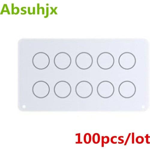 Absuhjx 100pcs Home Button Rubber for iPhone 7 8 Plus 7G 8G Gasket Metu Holding Space Waterproof Sticker Parts