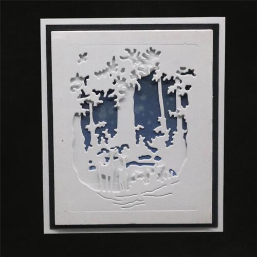 Merry Christmas Deer Metal Cutting Dies Stencils For DIY Scrapbooking Decorative Embossing Handcraft Die Cutting Template