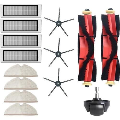 14Pcs Removable Main Brush Washable HEPA Filter For Xiaomi Roborock S6 S60 S65 S5 MAX T6 Vacuum Cleaner Spare Parts