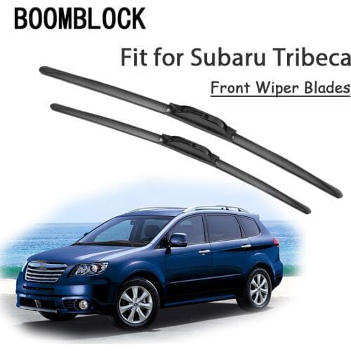 BOOMBLOCK 2PCS High Quality Front Windshield Wiper Blades For Subaru Tribeca 2006-2015 Accessories
