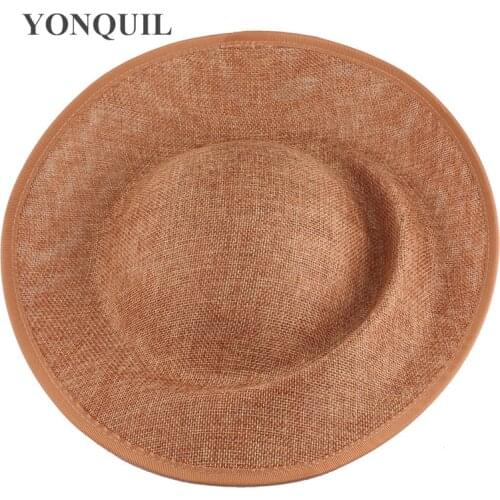Round 30 CM Big Fascinator Base Make For Women Party Wedding Hat DIY Hair Accessories Imitation Sinamay Chapeau Cap Millinery