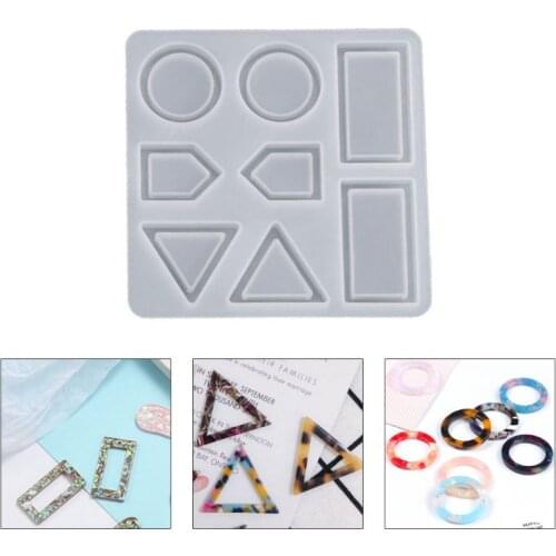 Crystal Epoxy Resin Mold Earrings Pendant Casting Silicone Mould Handmade DIY Crafts Jewelry Making Tools