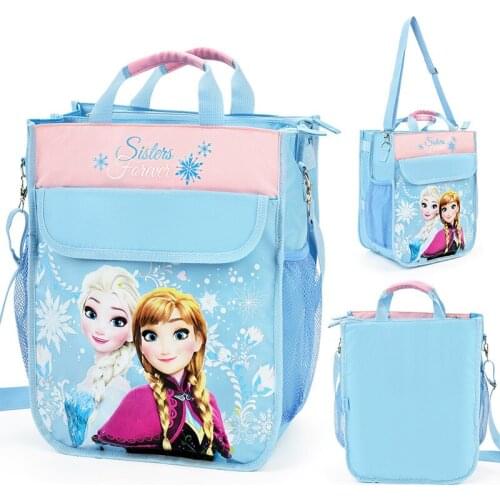 Disney Elementary School Tote Bag Tutoring Bag Children Messenger Bag One Shoulder Girl Princess Piano Tutoring Bag Fashion