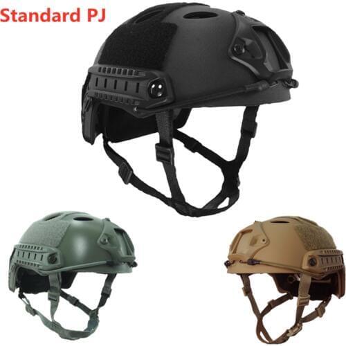 Tactical Fast Helmet Standard PJ Lightweight Hunting Paintball Wargame Gear Airsoft Helmet Outdoor Riding Protective Equipment