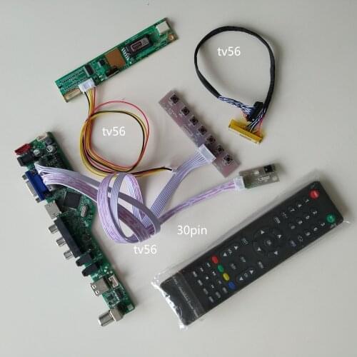 TV AV AUDIO USB VGA LCD LED Controller Board display For LP171WP4(TL)(N1) 1440X900 17.1" card cable panel monitor