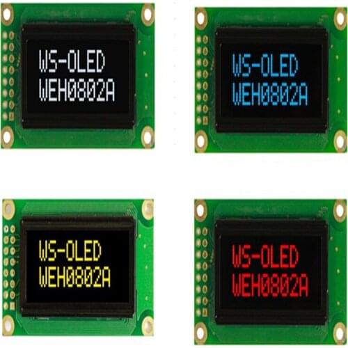 WEH000802 Winstar low power 8x2 (8 Characters x 2 lines) OLED to replace your existing STN character display or new and original