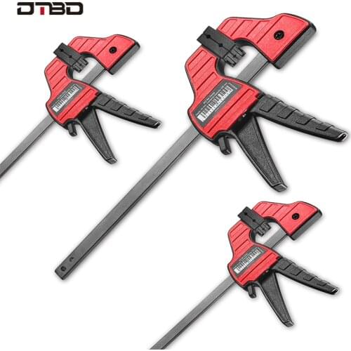 DTBD Upgrade Heavy Duty Quick Ratchet F Clamp Clip Wood Working Quick Grip F Style Bar Woodworking Clamps Work Bar Clamp