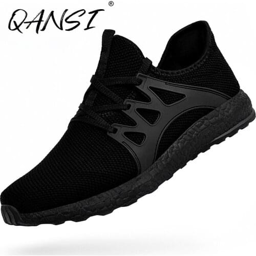 Plus Size Couple Casual Sneakers Breathable Lace-up Running Shoes Outdoor Sports Light Non-slip Mesh Shoes Men Safety Shoes