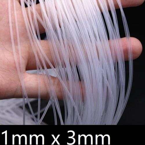 1x3 Silicone Tubing ID 1mm OD 3mm Food Grade Flexible Drink Tubing Pipe Temperature Resistance Nontoxic Transparent