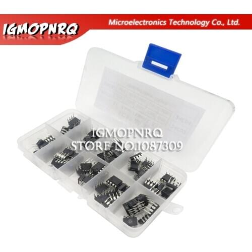 100PCS In common use DIP IC kit NE555 UC3842 UC3843 UC3845 24C02 24C04 24C08 24C16 24C32 24C64 DIP each 10PCS igmopnrq